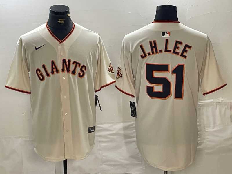 Men's San Francisco Giants #51 Jung Hoo Lee Cream 2024 Home Limited Stitched Baseball Jersey,We sell and wholesale Men's San Francisco Giants #51 Jung Hoo Lee Cream 2024 Home Limited Stitched Baseball Jersey on line form chian!
